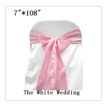 Новинка 100, банты для стула, розовый пояс для стула, Китай