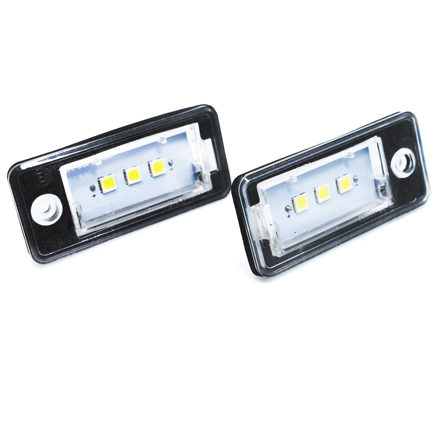 

Hopstyling 2PCS Led Number plate light A3 Cabriolet A4 S4 A6 C6 RS4 Avant quattro RS6 Plus A8 Q7 led license plate lamp For AUDI