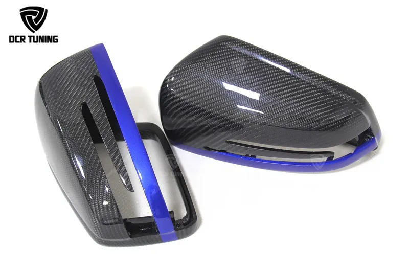Mercedes Carbon Mirror W204 W207 W212 W176 W218 W221 Mercedes A C CLS E CLA Class Cubierta de espejo de carbono (4)