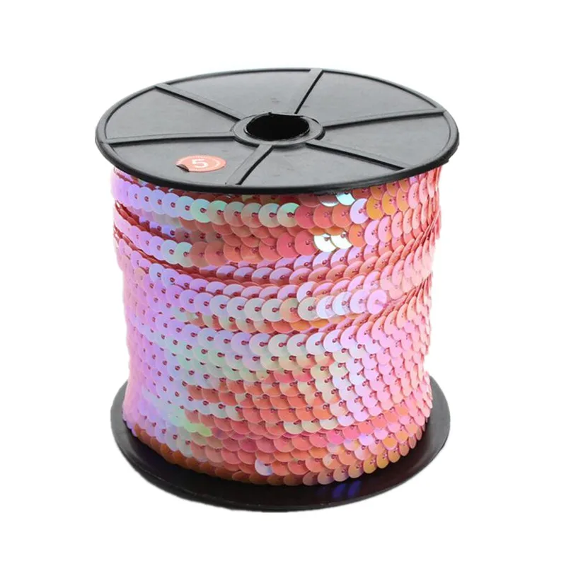 100 ярдов 6 мм цветная лента с блестками на нитке AA8305|trim ribbon|sequin trimsequin ribbon |