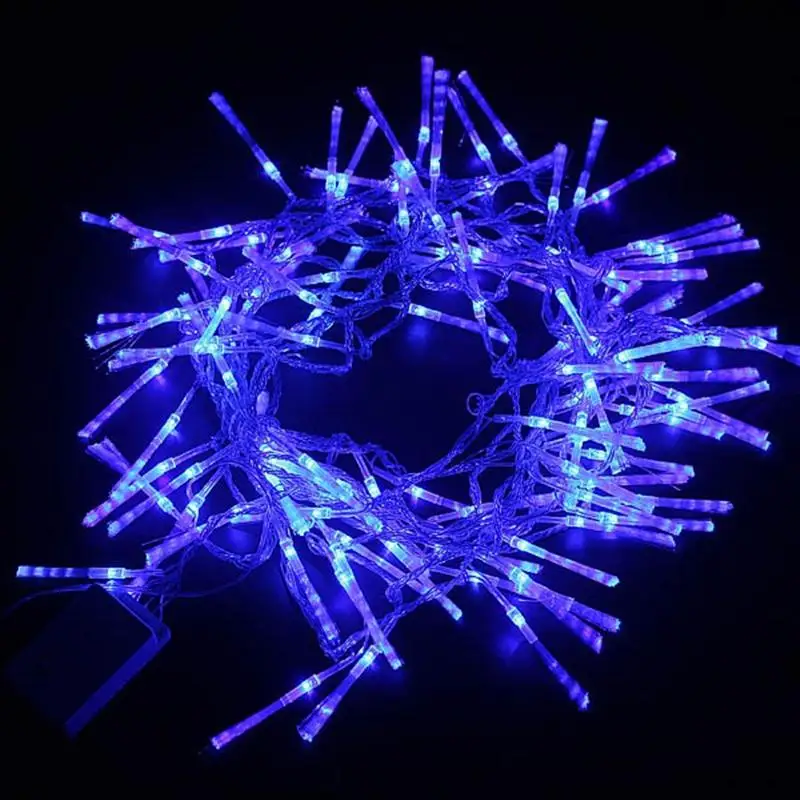 10M 220V 100 LED 8 Mode Deep Blue LED Optical Fiber String Light for Wedding/ Partylights for