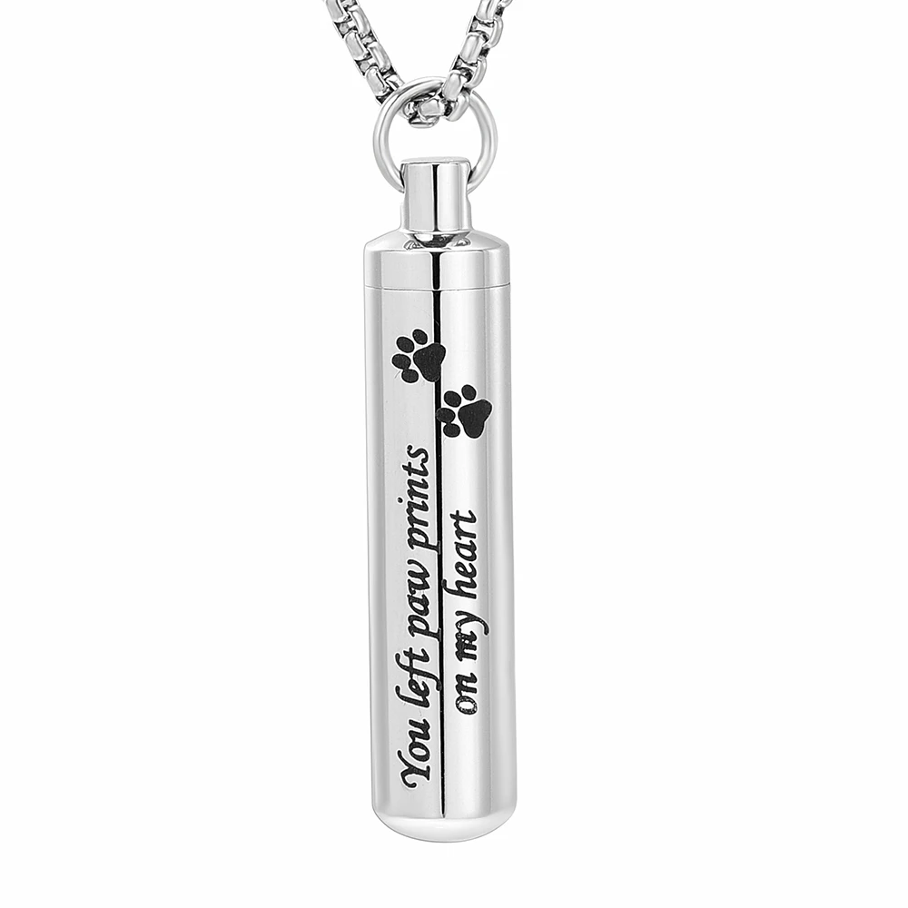 You left paw prints on my heart necklace dog memorial necklace sympathy jewelry pet loss necklace loss of pet cat remembrance jewelry