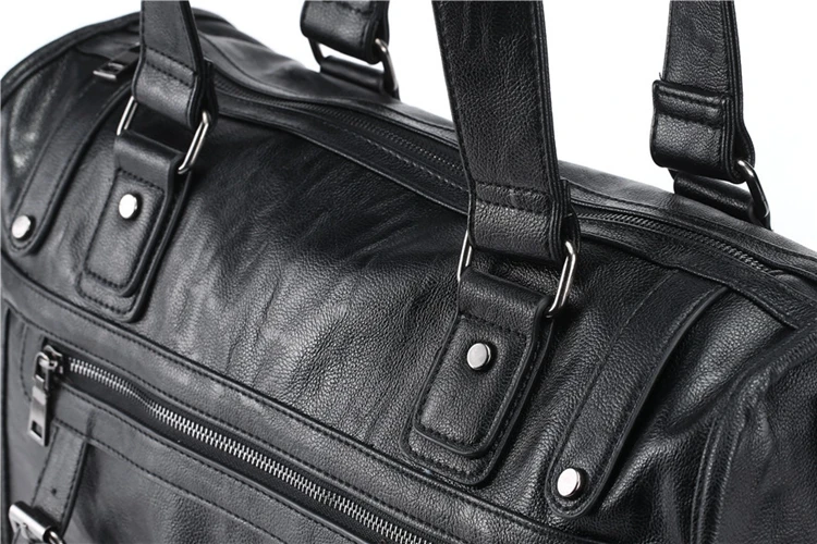 Высокое качество Для мужчин сумочка PU кожа сумки на ремне визитные портфели ноутбук большой емкости человек путешествия сумки мужские