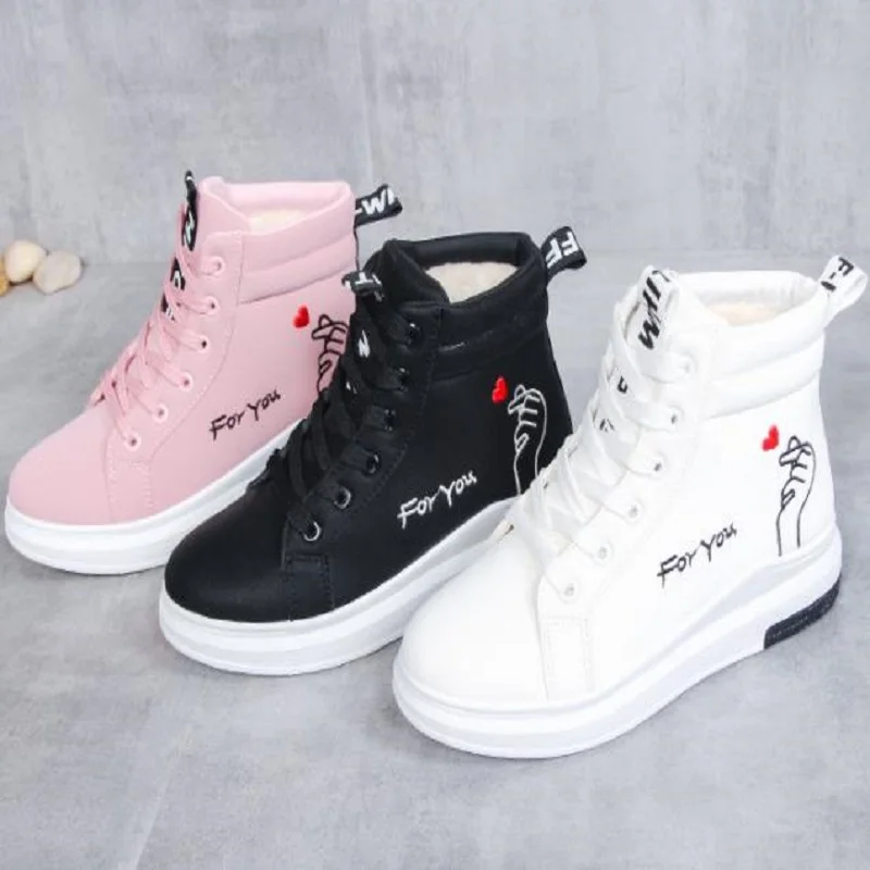 

DIXINYILI gou01 Female winter shoes warm and fluffy snow boots are perfect for casual Korean students
