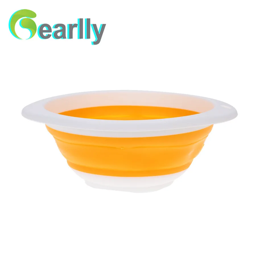 

size 23.5cm two colors optional Compressible Fishing bait bowl Fishing Accessory