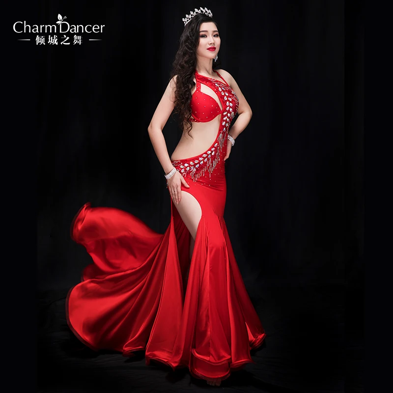 

Newest high grade Professional Performance Dancewear Dress Outfit Women Brand Bellydance Costumes dress YC046
