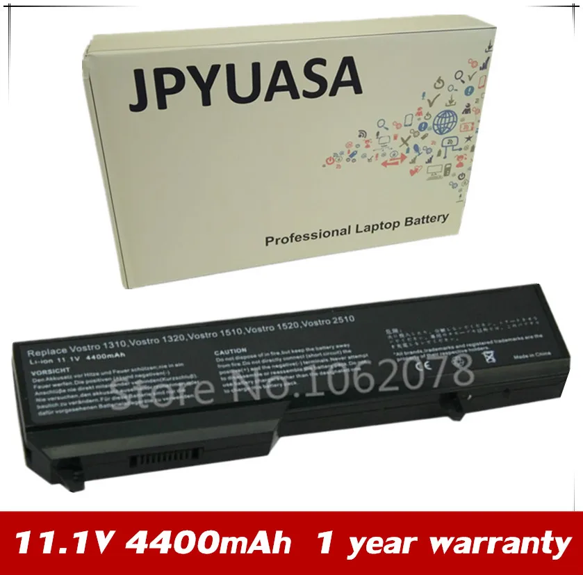 7XINbox 11 1 V Аккумулятор для ноутбука 0K738H Dell Vostro 1310 1320 1510 1520 1521 0N950C 0N241H 312-2510 T112C 451-0724 |