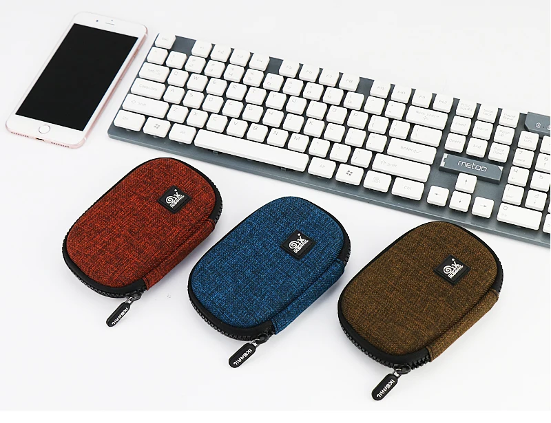 IKSNAIL холст+ EVA для Airpods чехол аксессуары для электронных USB наушников наушники sd-карты портативные сумки для хранения