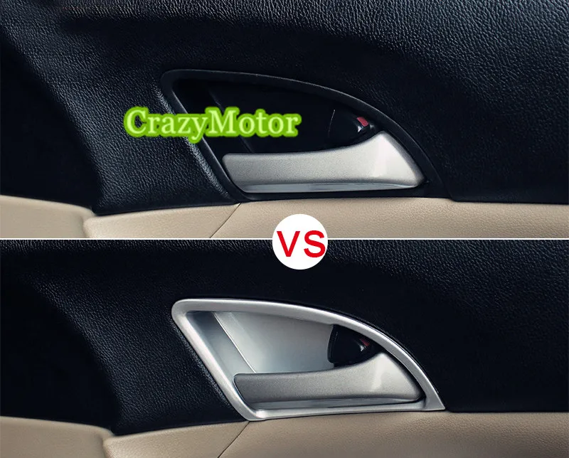 

For Honda Crosstour 2010 2011 2012 2013 2014 2015 2016 4pcs matte Interior Door Handle Bowl Cover Trim accessories