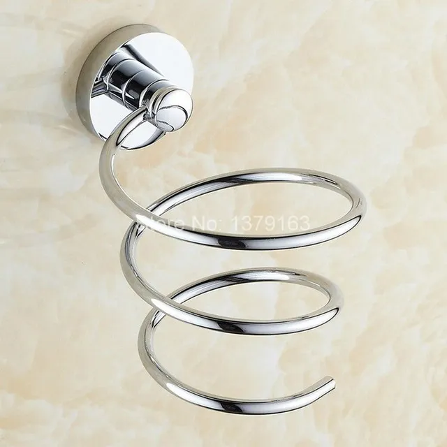 Bathroom Accessory Polished Chrome Wall Mounted Stand Flat Iron Bathroom Accessory Polished Chrome Wall Mounted Stand Flat Iron Holder For Hair Dryer Aba621