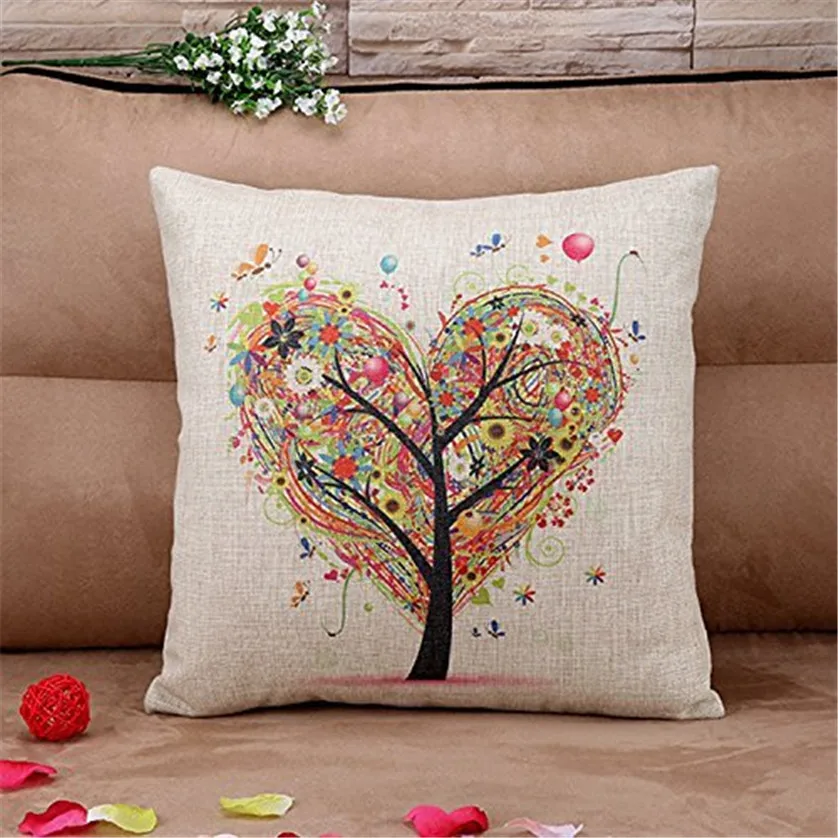 

Fashion Linen Square Throw Flax Pillow Case Decorative Cushion Pillow Cover Aug11
