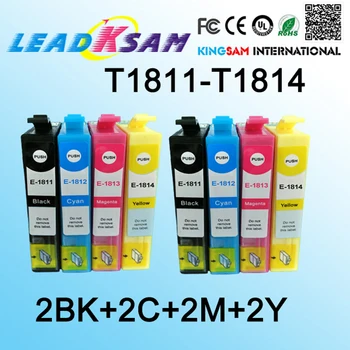 

8x T1811 T1812 T1813 T1814 Ink Cartridge compatible for XP-225 XP-322 XP-325 XP-422 XP-30XP-225 XP-322 Printer