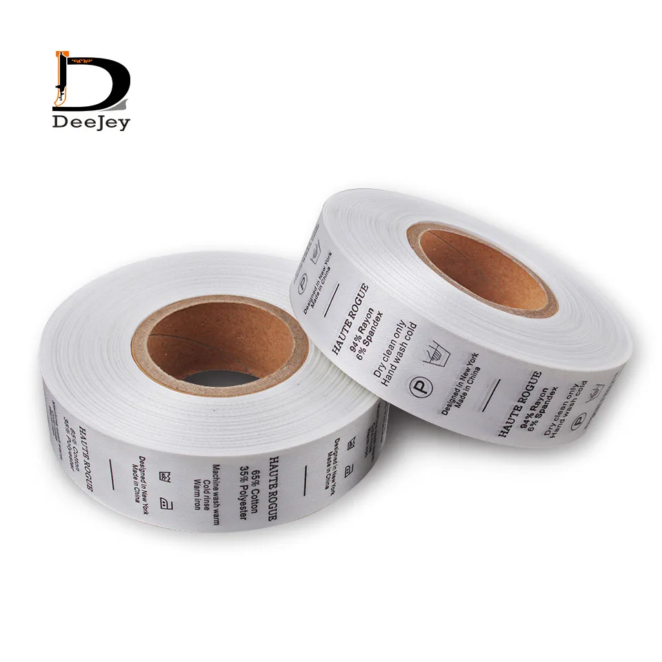 2016 Customized Washing Clothing Label printed Care Labels Stain Material Tags Garment Accessories For Label 1000pcs