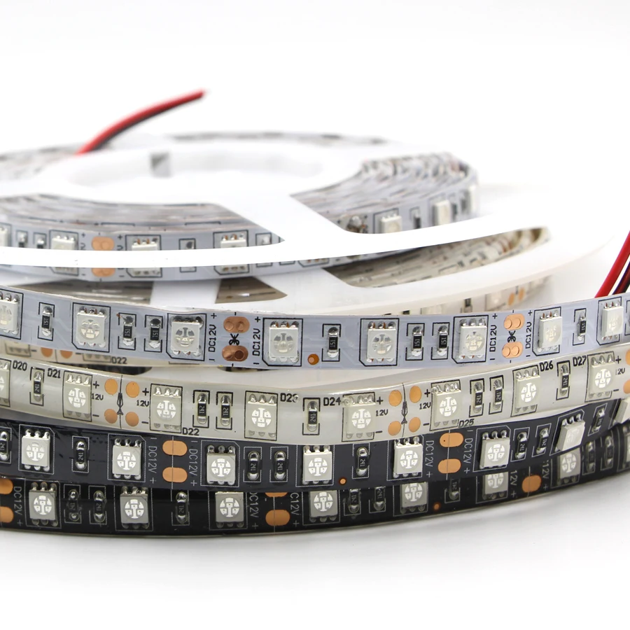 УФ светодиодная лента 395 405nm 5050 SMD водонепроницаемый черный свет ультрафиолетовые