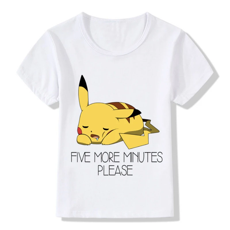 tetraëder Microprocessor kalligrafie Cute Sleeping Pikachu Design Funny Children T-shirt Kids Pokemon Go Casual  T Shirt Baby Boys Girls Tops Clothes ,hkp2226 - T-shirts - AliExpress