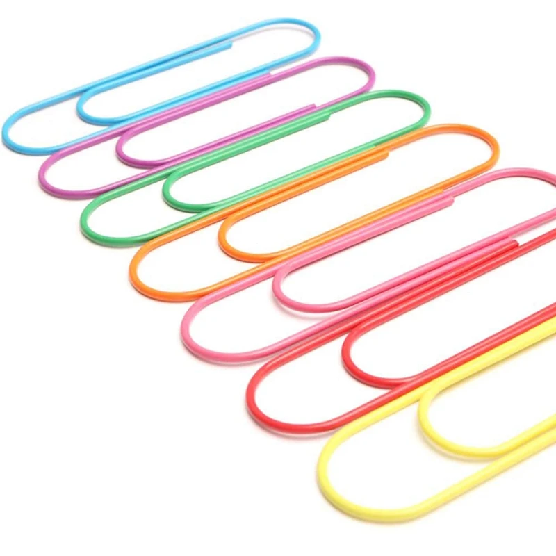 Hot Super Large Paper Clips Vinyl Coated 30 Pack 4 Inch Assorted Color Jumbo Paper Clip Holder Multicolored Giant Big Sheet Clip Holder Clip Dispenser Aliexpress