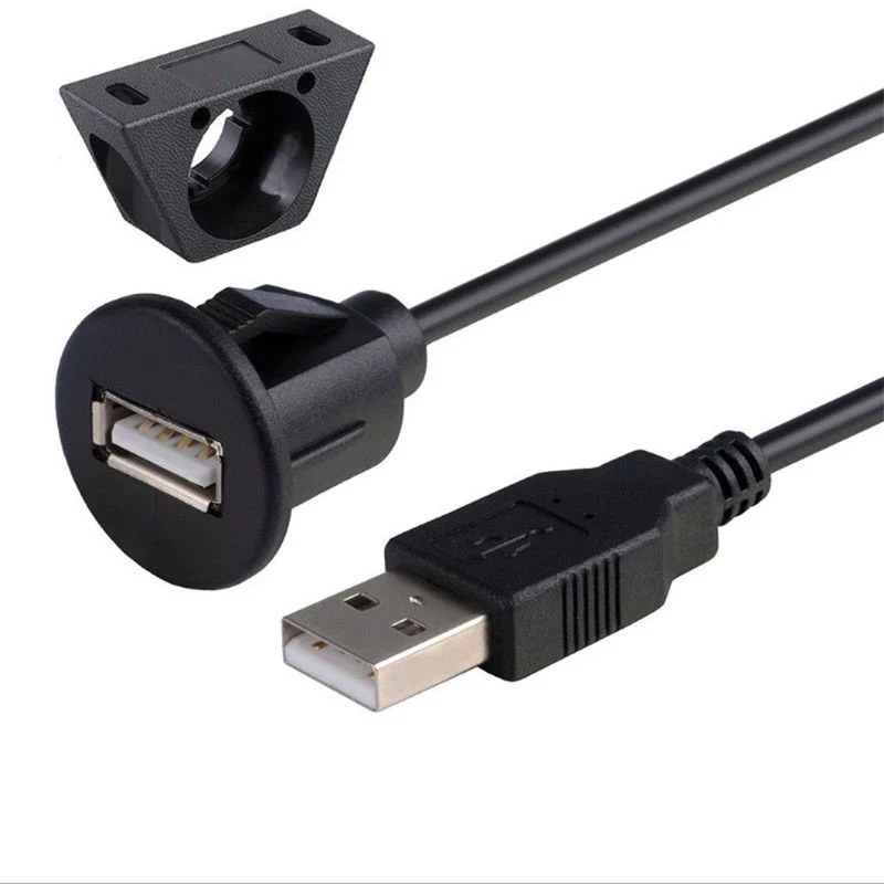 1/2 м Автомобильная приборная панель с креплением USB 2,0 папа-мама панель расширения кабель GY88