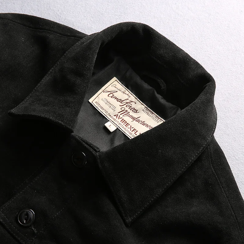 Buy New arrival 2016 men's clothing vintage pig skin leather jacket