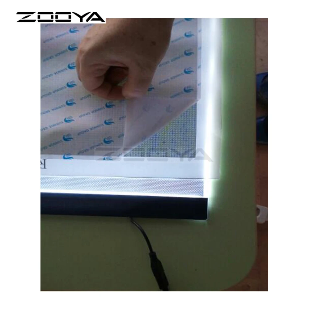 

ZOOYA 5D DIY Diamond Embroidery A4 LED Light Stencil Touch Pad Copy,Apply to EU/UK/AU/US/USB Plug, Diamond Mosaic Decoration A4