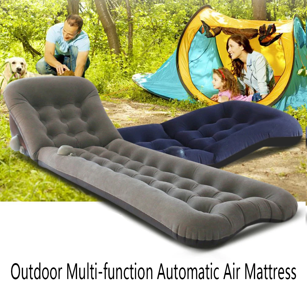 

PCV 2M*0.6M Outdoor Waterproof Camping Mat Picnic Mat Automatic Inflatable mattress With pillow Sleeping Air sofa