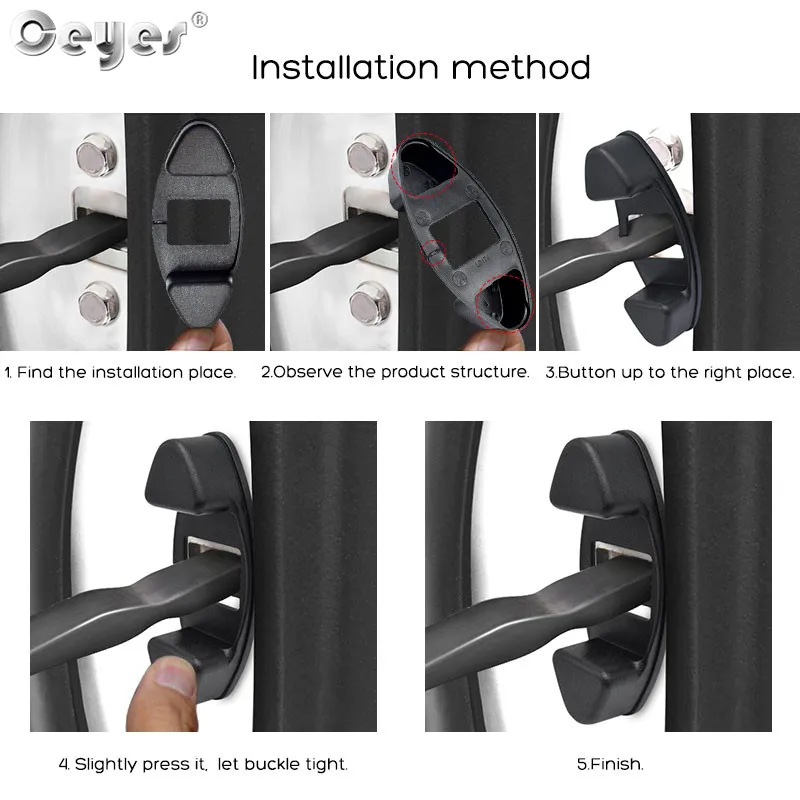 Double convex door limited stopper cover for TOYOTA (4)