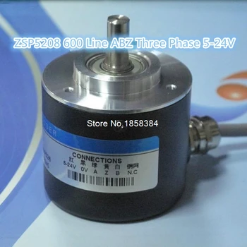 

Free Shipping Incremental Photoelectric Rotary Encoder ZSP5208 600 Pulse 600 Line ABZ Three Phase 5-24V