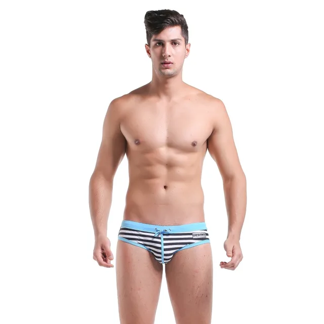 Best Price Men's Low waist Swimwear Sexy Striped Pouch Sac Swim Briefs Best Price Men's Low waist Swimwear Sexy Striped Pouch Sac Swim Briefs