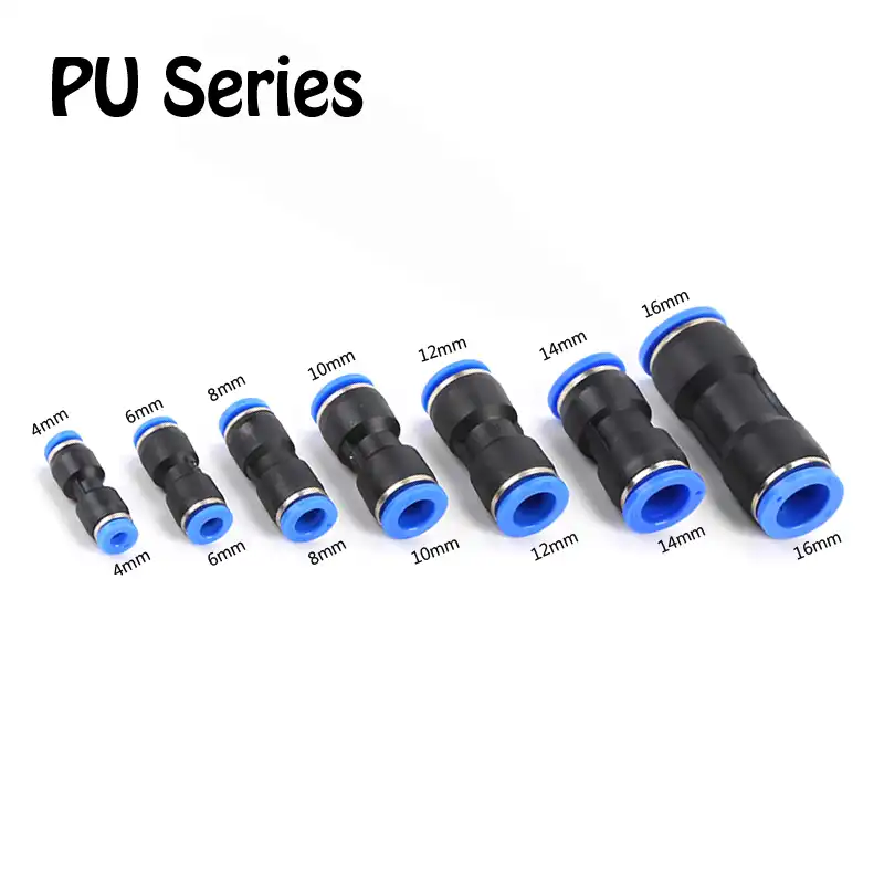 Air Pneumatic Connector PU Straight Through OD 4mm 6mm 8mm 10mm 12mm