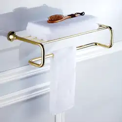 Европейский Ванная комната золотой настенный кухонный Органайзер вешалка держатель для полотенец Держатель дверная задняя вешалка