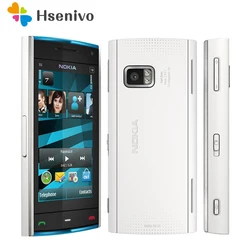 Разблокированный сотовый телефон Nokia X6, 100% оригинал, четыре диапазона, FM радио, GSM, SymbianRAM, 128 Мб ПЗУ, 16 ГБ, Восстановленный сотовый телефон