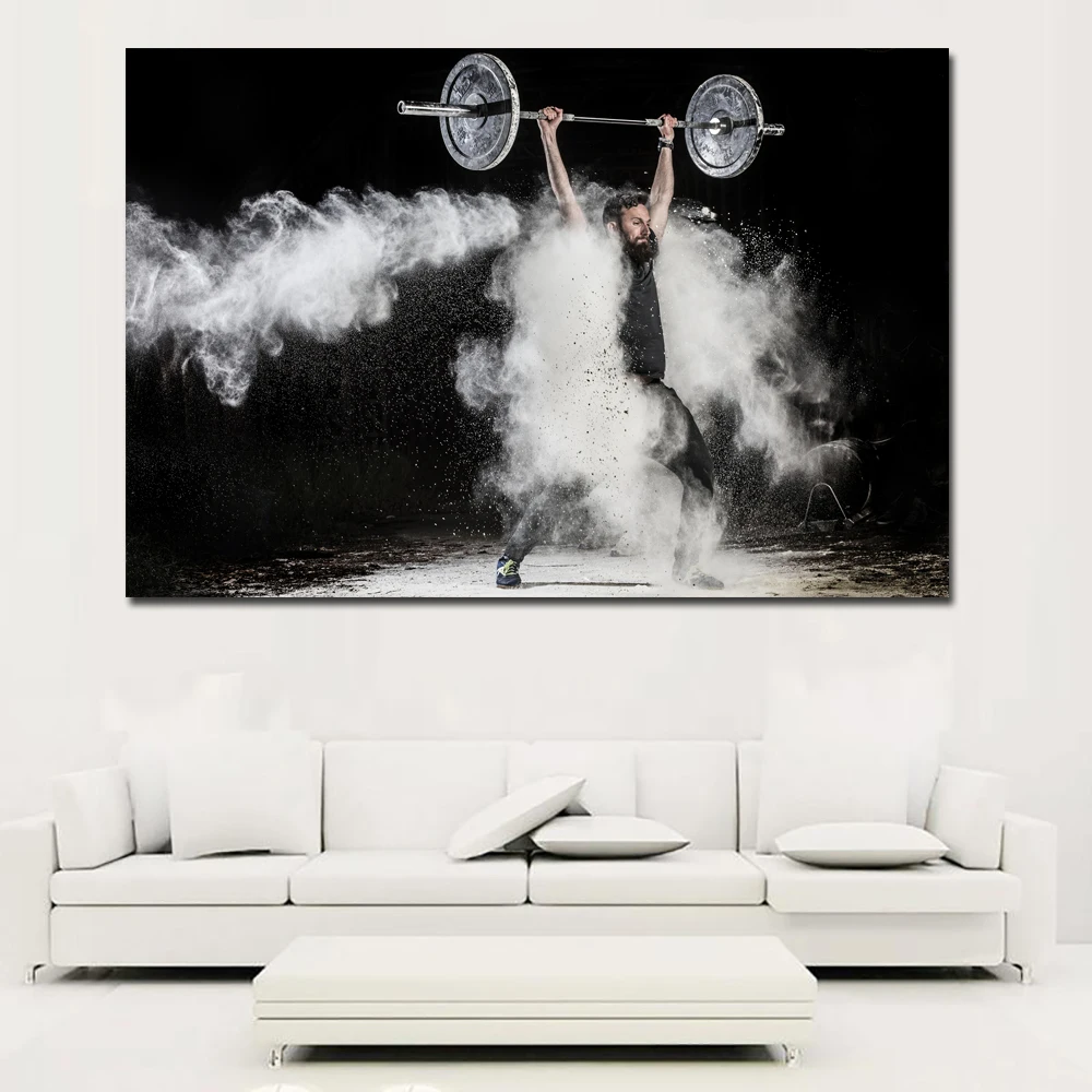 Men_Black_background_Barbell