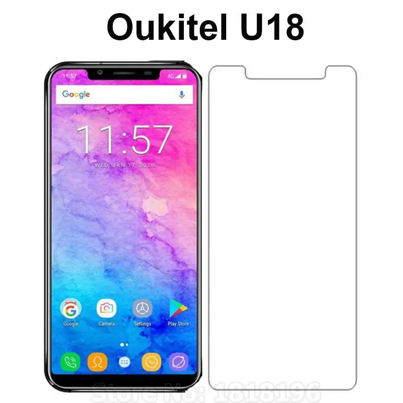 

Tempered Glass For OUKITEL U18 Funda Screen Protector 9H Explosion-proof Protective Glass Film For OUKITEL U18 5.85 Case Glass