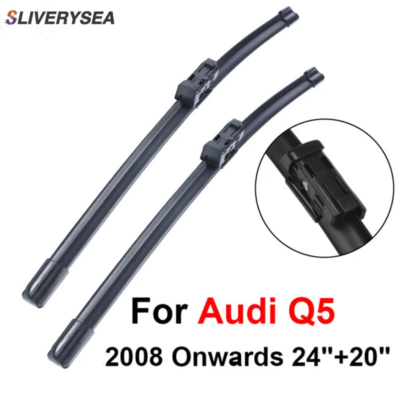 

SALIVERYSEA Wiper Blade For Audi Q5 2008 Onwards 24''+20'' High Quality Iso9000 Natural Rubber Clean Front Windshield CPC203-5