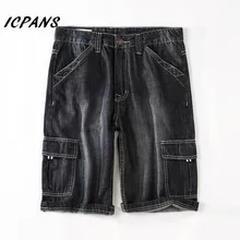 Джинсовые летние брюки-карго Шорты для женщин Для мужчин стрейч по колено Джинсы для женщин дизайнерская хлопковая Рубашки домашние Большие размеры 40 42 44 46 48