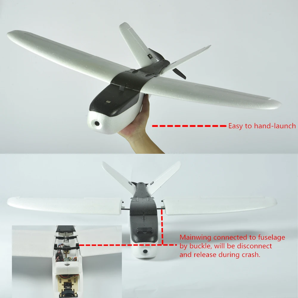 ZOHD Nano для Talon 860 мм размах крыльев AIO HD V Tail EPP FPV Fix wing drone RC Airplane PNP с гироскопом