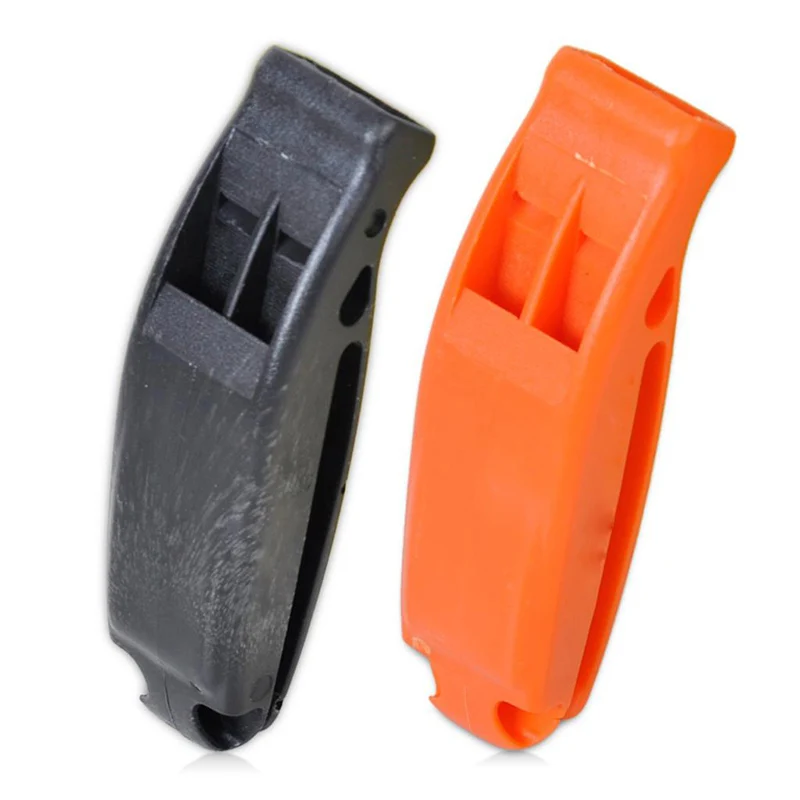 

Dual Band Outdoor Sports Survival Whistle Lifesaving Emergency SOS Whistle Cheerleader Cheer Cheerleading With Rope