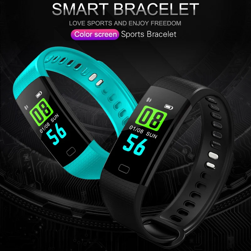 Smart Bracelet Man IP67 Waterproof Level Smart Band Heart Rate ...