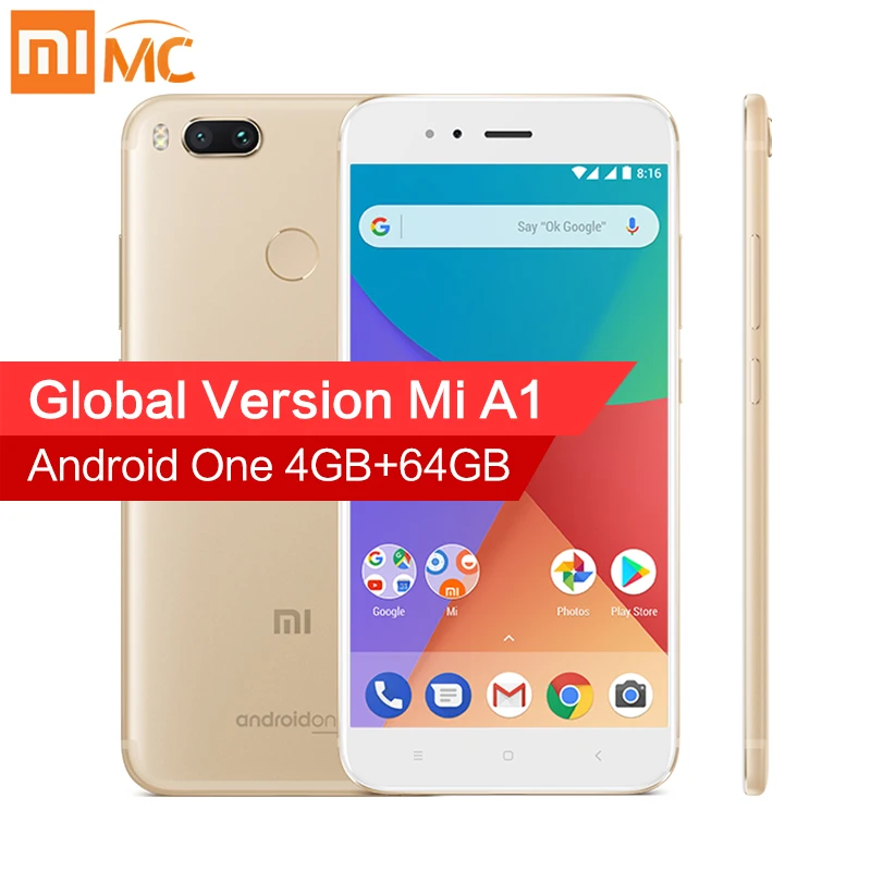 Глобальная версия Xiaomi mi A1 Android 8 0 мобильный телефон 4 GB 64 Snapdragon 625 Octa Core 5 &quot1080 P