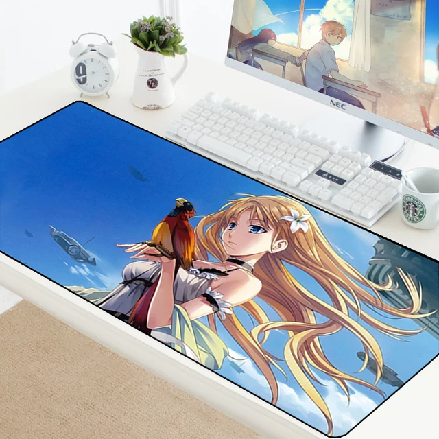 Best Offers Large Mouse Pad Anti-Slip Laptop Smooth Surface Mice Anime Big Pad Mat Mousepad For PC Computer Gaming Keyboard  Mouse Promotion