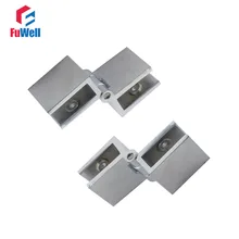2pcs 90 Degree Adjustable Glass Hinge Fit 6 8mm Cabinet Door Hinges For Bathroom Shower