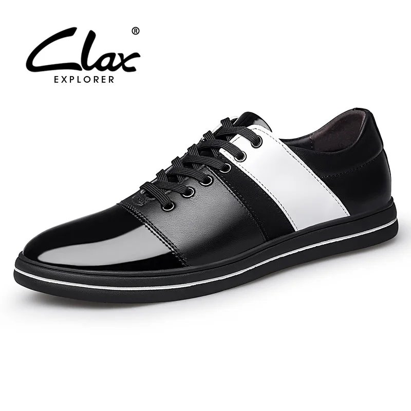 

CLAX Man's Shoes 2019 Spring Autumn Male Casual Shoe Genuine Leather Designer Mens Walking Footwear Fashion Mixed Colors