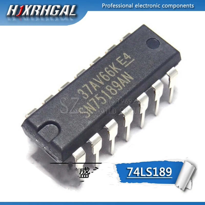 5-Piece SN74LS189AN 74LS189 DIP-16 IC Chip Set - 64-Bit Random Access Memory