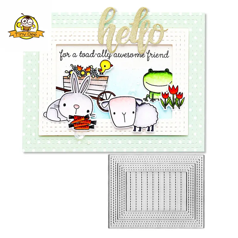 

Frame Metal Cutting Dies Scrapbooking Cutting Dies Background Metal Dies For Card Making Paper Craft Handmade Photo Album