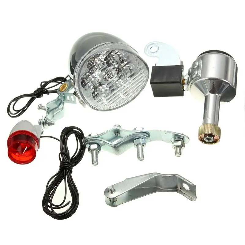 Top Universal Friction Generator Motorized Bicycle Bike LED Headlight Rear Tail Light 6V 3W Power Outdoor Night Cycling Accessories 14 Top Universal Friction Generator Motorized Bicycle Bike LED Headlight Rear Tail Light 6V 3W Power Outdoor Night Cycling Accessories 14