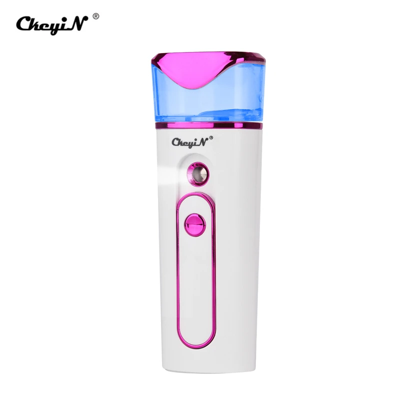 

Portable 25ml Nano Spray Mist Handy Rechargeable Facial Steamer Mister Face Moisturize Hydrating Sprayer Device Shrinking Pores