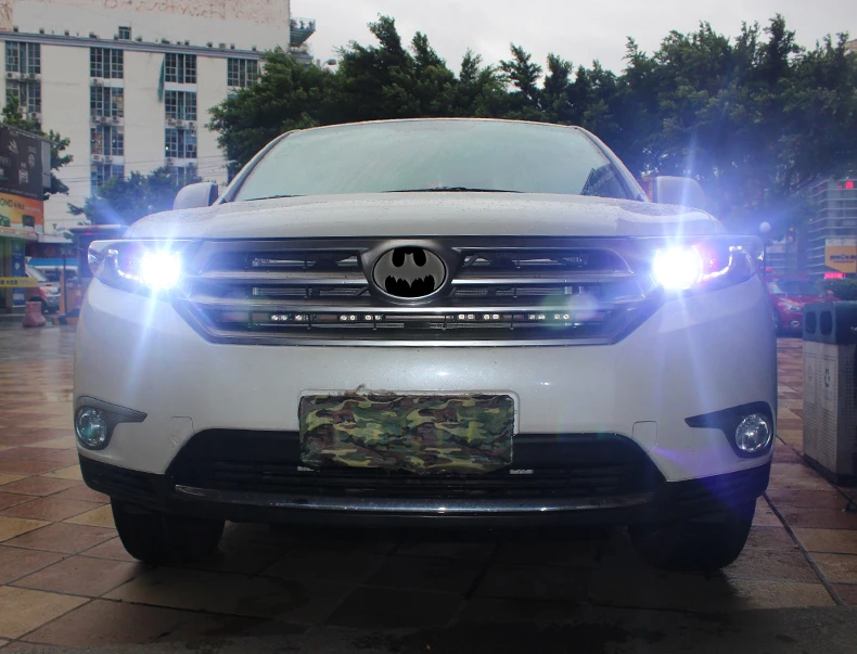 AKD автомобильный Стайлинг для фары Toyota Highlander 2012 Highlander светодиодный DRL Hid головной фонарь Angel Eye Bi Xenon аксессуары