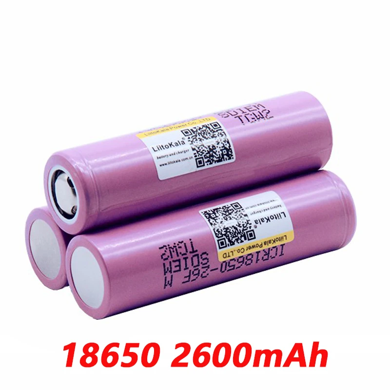 104 шт Новинка Liitokala 18650 2600mAh батарея ICR18650-26FM литий-ионная аккумуляторная батарея 3,7 V