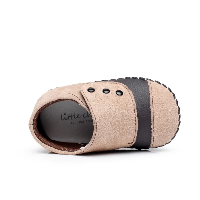 Baby Shoes Spring Autumn Toddler Boys Nubuck Leather Shoes Soft Bottom First Walkers for 6-24M Baby