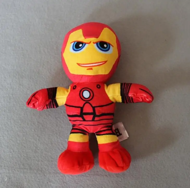 Iron man 1 шт 20 см версии Мстители Капитан Америка Железный человек паук Невероятный Халк Плюшевые игрушки - Цвет: Iron man