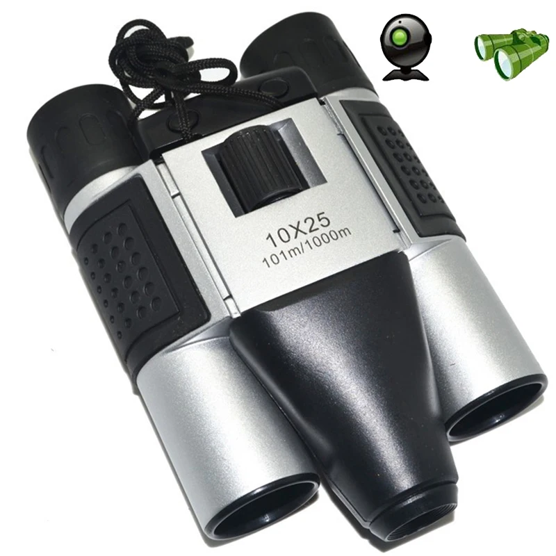 Prismáticos Digitales Con Cámara, Zoom 10x-25x, Ideales Para Observar Aves O Grabar.